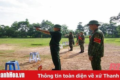 100% sỹ quan, quân nhân chuyên nghiệp Bộ CHQS tỉnh Thanh Hóa được kiểm tra bắn đạn thật