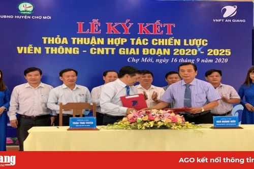 Chợ Mới ký kết hợp tác Chiến lược viễn thông và công nghệ thông tin giai đoạn 2020-2025