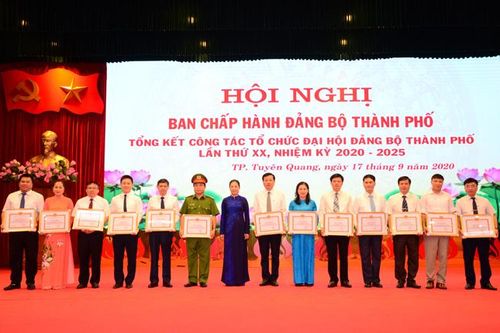 Tổng kết công tác tổ chức Đại hội đại biểu Đảng bộ thành phố lần thứ XX