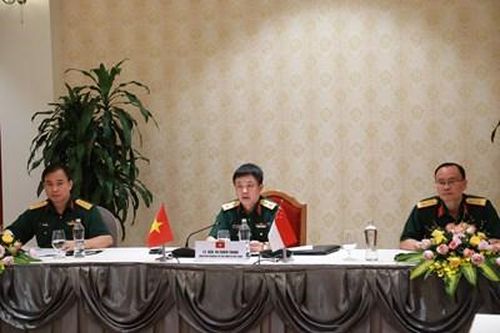 Họp trực tuyến Nhóm công tác chung về hợp tác quốc phòng Việt Nam-Singapore lần thứ 8