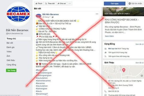 Xử phạt 30 triệu đồng hành vi mạo danh Becamex IDC trên Facebook