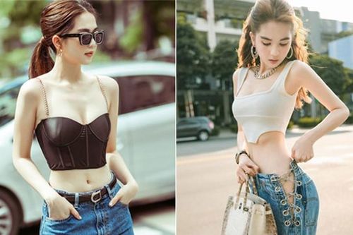 Ngọc Trinh gây nhức mắt với thời trang 'nửa kín nửa hở'
