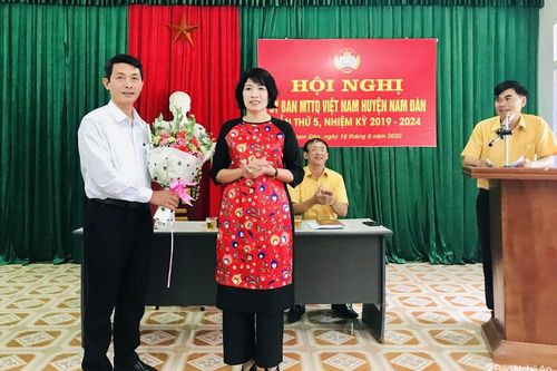 Nam Đàn hiệp thương bầu Chủ tịch, Phó Chủ tịch Ủy ban MTTQ huyện nhiệm kỳ 2019 - 2024