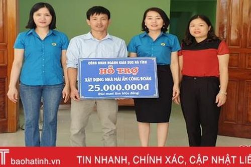 Gần 6 tỷ đồng hỗ trợ đời sống người lao động ngành Giáo dục Hà Tĩnh