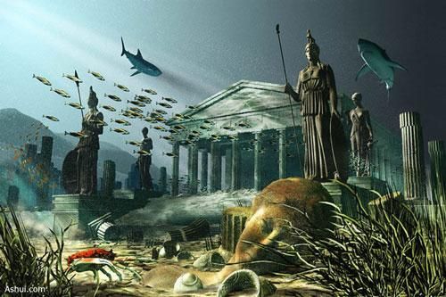 Vết tích thành phố Atlantis dưới đáy biển