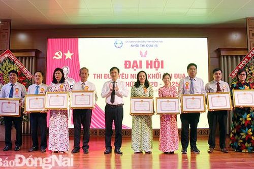 Khối thi đua số 16 tổ chức đại hội thi đua yêu nước giai đoạn 2020-2025