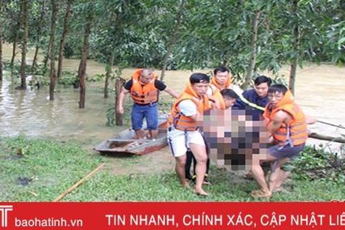 Tìm thấy thi thể thanh niên bị nước lũ cuốn trôi ở Hương Sơn