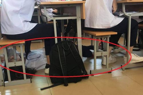Mệt nhoài với những tiết học, nữ sinh trốn giáo viên với dáng ngủ 'bá đạo' ngay trong lớp khiến CĐM cười ngất