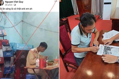 Công an triệu tập người đàn ông xúc phạm CSGT trên Facebook