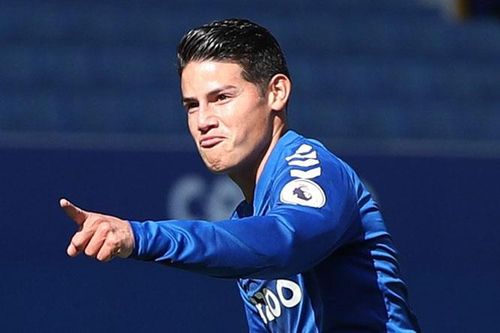 James Rodriguez tỏa sáng giúp Everton lên ngôi đầu Premier League