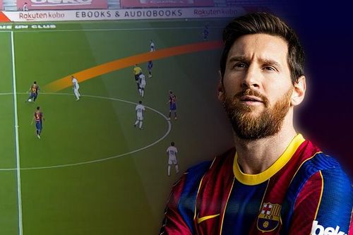 Messi chuyền chọc khe từ giữa sân