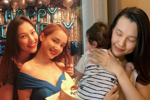 MC Hoàng Oanh đăng ảnh con trai, Nhã Phương đòi 'góp gạo' làm thông gia ngay lập tức