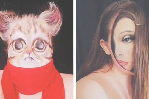 Cô gái có tài trang điểm, tạo hình kỳ dị