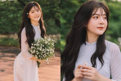 Nữ streamer mới 'cứng cựa' khoe thân hình nuột nà trong tà áo dài trắng