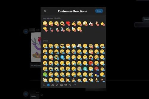 Skype 8.64 có thêm tính năng tùy chỉnh phản ứng tin nhắn
