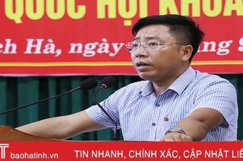 Cử tri Thạch Hà kiến nghị một số vấn đề về nước sạch, vệ sinh môi trường