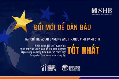 ABF vinh danh SHB 4 giải thưởng quốc tế danh giá