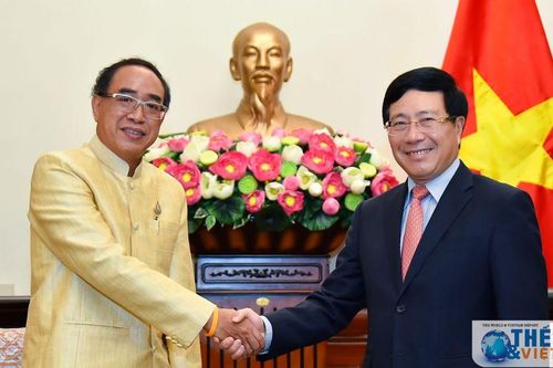 Phó Thủ tướng Phạm Bình Minh tiếp Đại sứ Thái Lan Thani Sangrat chào từ biệt
