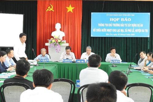 Bến Tre: Xây dựng hồ chứa nước ngọt 2,3 triệu m3 để ứng phó biến đổi khí hậu