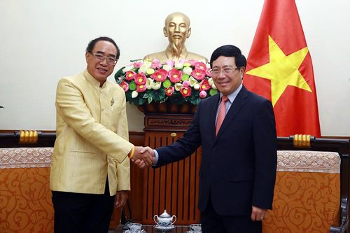 Phó Thủ tướng, Bộ trưởng Ngoại giao Phạm Bình Minh tiếp Đại sứ Vương quốc Thái Lan