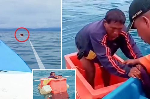 Đắm thuyền trong lúc ra khơi, ngư dân bám thùng nổi dập dềnh trên biển suốt 3 ngày