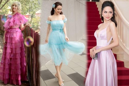 Hari Won, Nhã Phương khiến fans quên tuổi thật, Hương Giang quyến rũ hơn nhờ màu pastel thần thánh