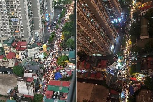 Hình ảnh Hà Nội tắc đường trong ngày mưa gió nhìn từ trên cao khiến dân mạng lắc đầu ngán ngẩm