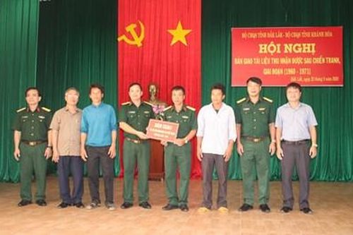 Đắk Lắk bàn giao tài liệu thu nhận được sau chiến tranh
