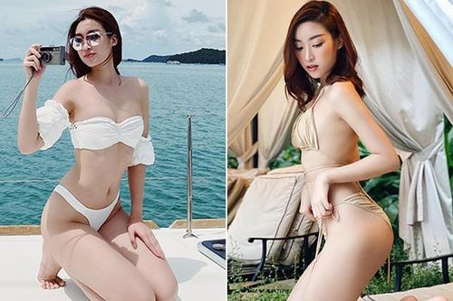 Hoa hậu Đỗ Mỹ Linh tự tin khoe vẻ quyến rũ với bikini 2 mảnh