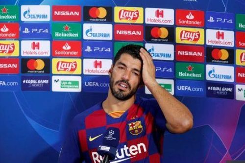 Luis Suarez rơi nước mắt rời Barcelona