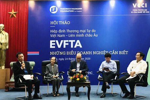 Chủ tịch VCCI: Cùng nắm tay nhau vun xới 'cây đời xanh tươi' EVFTA