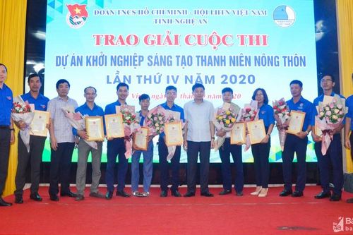 10 công trình đạt giải 'Dự án khởi nghiệp sáng tạo trong thanh niên nông thôn lần thứ IV' ở Nghệ An