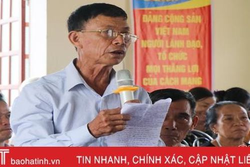 Cử tri Can Lộc kiến nghị có chính sách phát triển kinh tế nông nghiệp