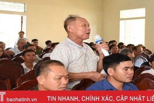 Cử tri Lộc Hà mong muốn xử lý dứt điểm những tồn đọng về đất đai