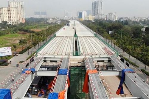 Hà Nội: Tổ chức giao thông đoạn cầu cạn Mai Dịch - Nam Thăng Long