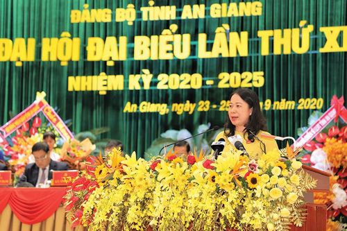 Đồng chí Võ Thị Ánh Xuân tái đắc cử Bí thư Tỉnh ủy An Giang