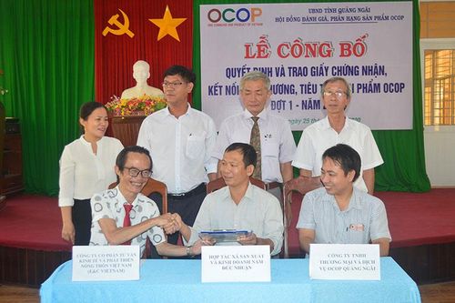 Quảng Ngãi công bố 11 sản phẩm OCOP đạt hạng ba, bốn sao