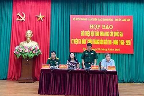 Họp báo giới thiệu Hội thảo 'Chiến thắng Biên giới Thu-Đông 1950 – Tầm nhìn chiến lược của Đảng và bài học lịch sử'