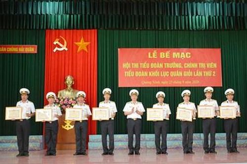 Bế mạc Hội thi tiểu đoàn trưởng, chính trị viên tiểu đoàn khối lục quân giỏi lần thứ 2
