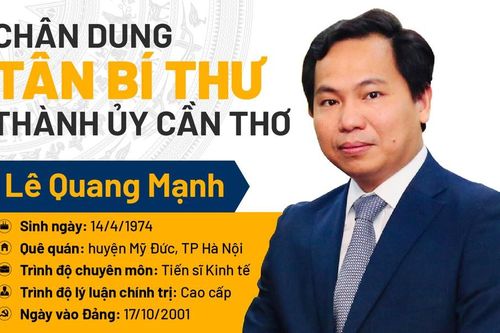 Tiến sĩ kinh tế làm Bí thư Thành ủy Cần Thơ