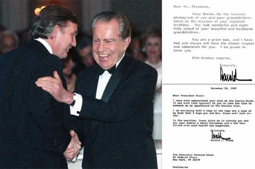 Những lá thư bất ngờ hé lộ mối quan hệ đặc biệt Trump-Nixon