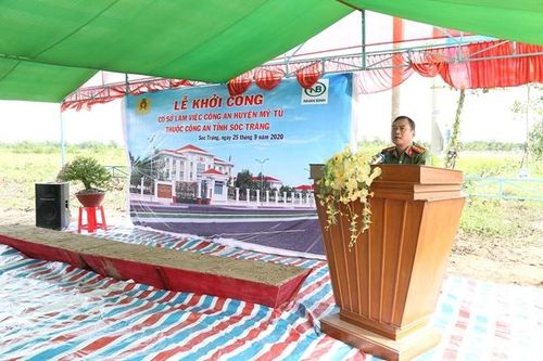 Khởi công xây dựng Trụ sở làm việc Công an huyện Mỹ Tú-Sóc Trăng