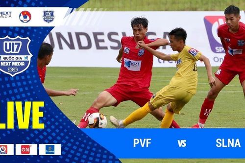 Video trực tiếp U17 PVF vs U17 SLNA, bán kết U17 Quốc gia 2020