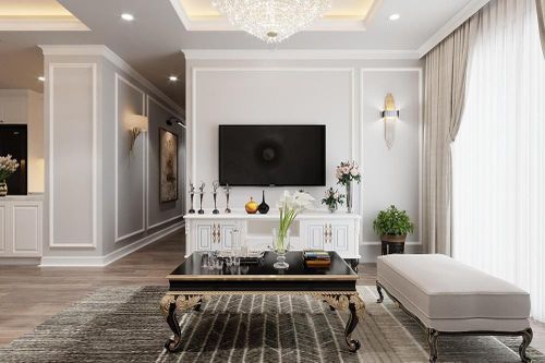 Căn chung cư mang phong cách tân cổ điển đẹp sang trọng