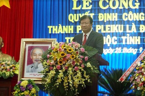 Công nhận TP.Pleiku đạt tiêu chí đô thị loại I trực thuộc tỉnh Gia Lai