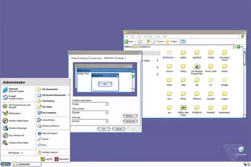 Windows XP từng có giao diện giống macOS