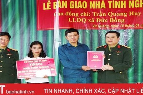 Nhân rộng mô hình 'Ngôi nhà 10.000 đồng' cho dân quân, tự vệ ở Hà Tĩnh