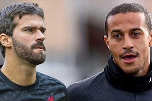 Thiago Alcantara và Alisson nguy cơ lỡ đại chiến Liverpool vs Arsenal