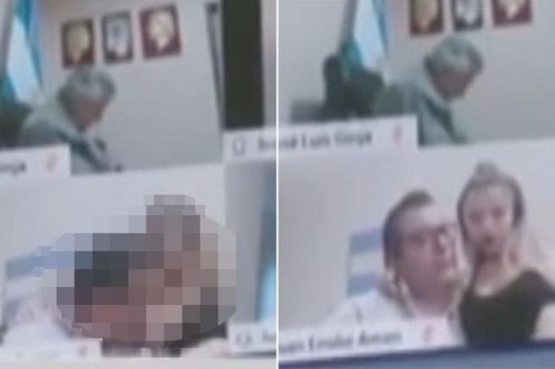 Nghị sĩ Argentina mất chức vì hôn ngực người tình giữa lúc họp trực tuyến