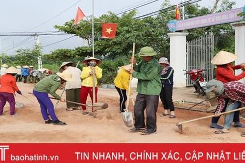 '60 ngày cao điểm xây dựng nông thôn mới' ở huyện miền núi Hà Tĩnh